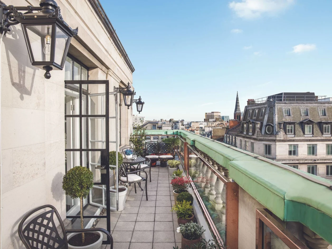 The Langham London terrace